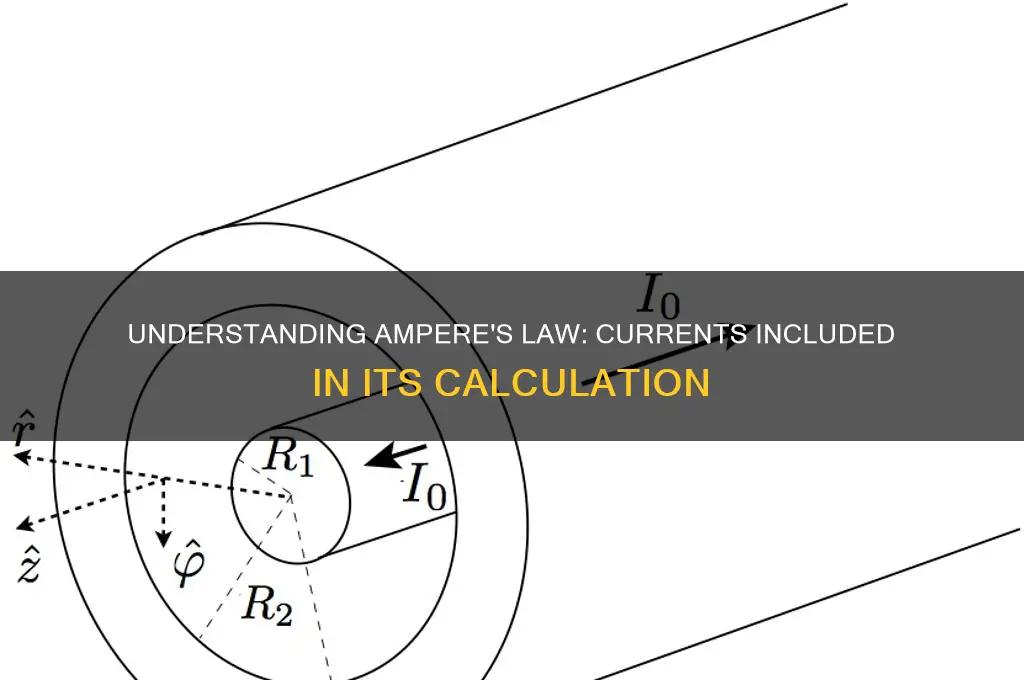 which currents are included in a calculation of ampere