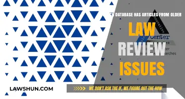 Discovering Older Law Review Issues: Which Database Archives Them?
