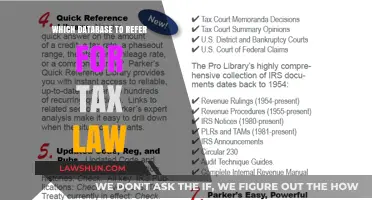 Tax Law Reference: Which Database is Best?