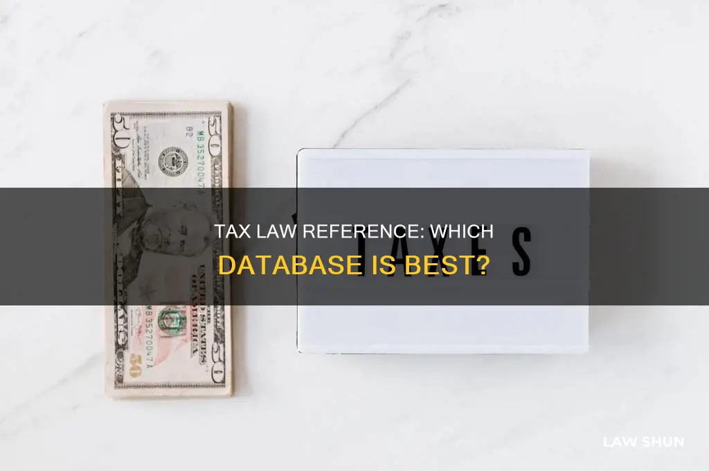 which database to refer for tax law