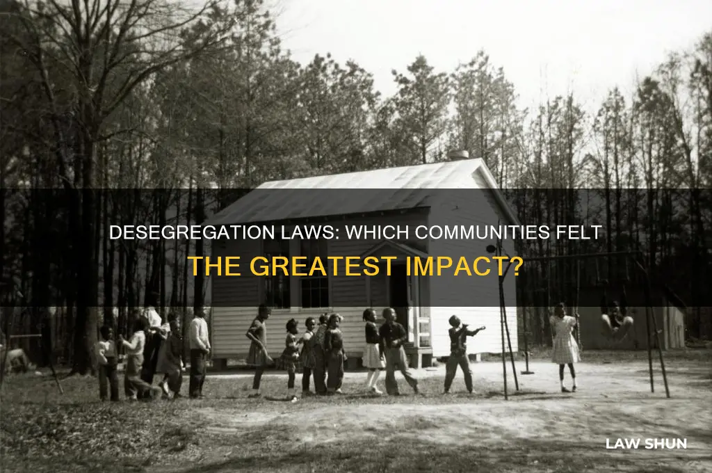 which did the desegregation laws affect the most