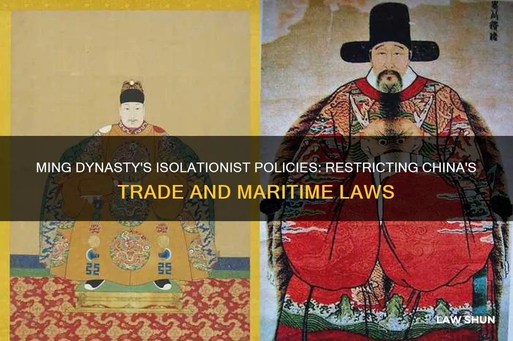 which dynasty restricted china