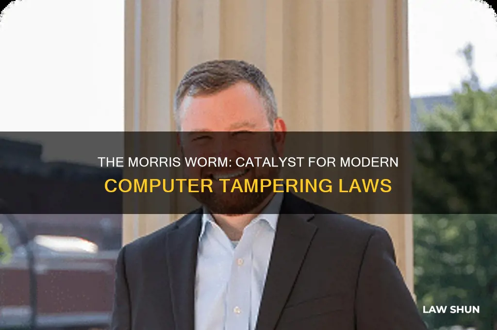 which event triggered the formation of most computer tampering laws