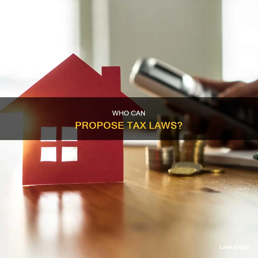 which house can propose tax laws