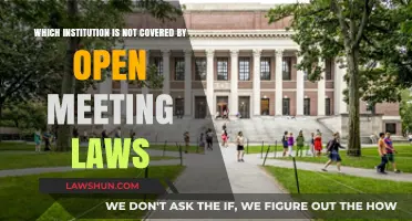 Institutions Exempt from Open Meeting Laws: A Comprehensive Overview