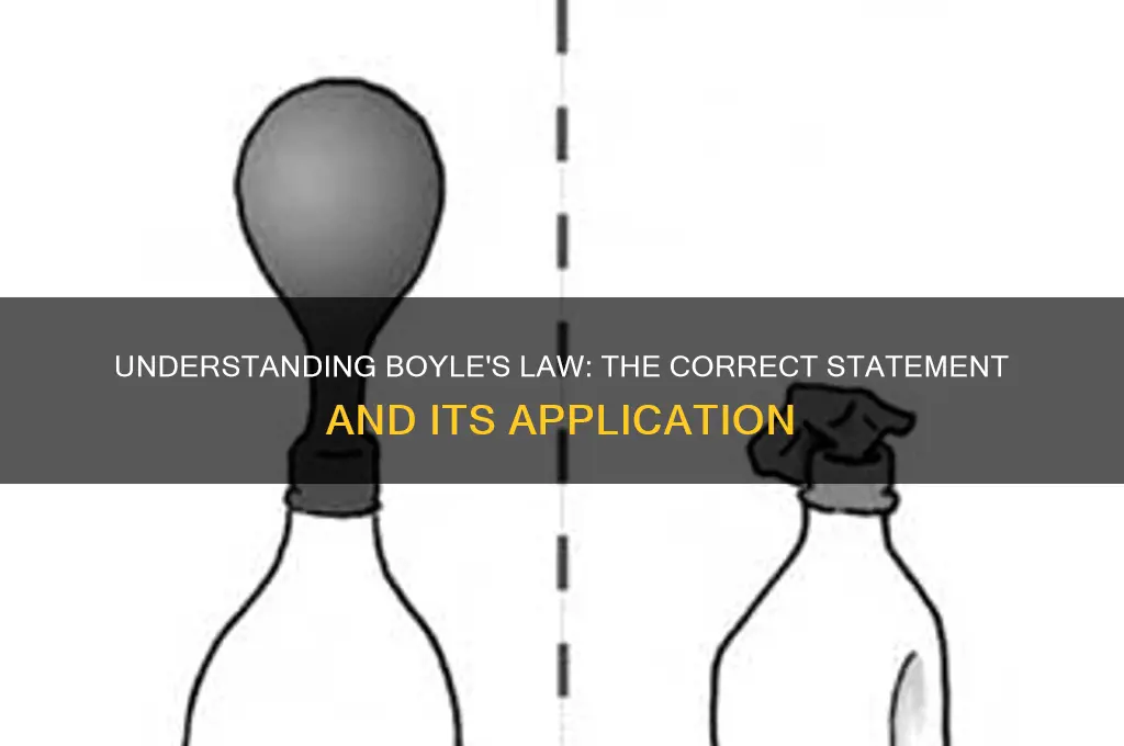 which is a correct way of stating boyle