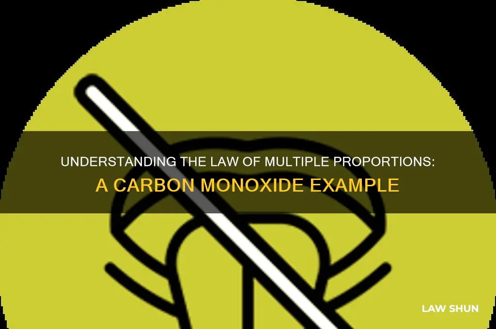 which is an example of the law of multiple proportions