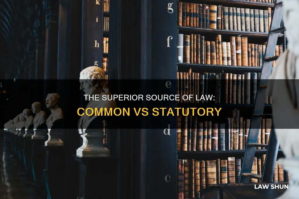 which is more important common law or statutory law