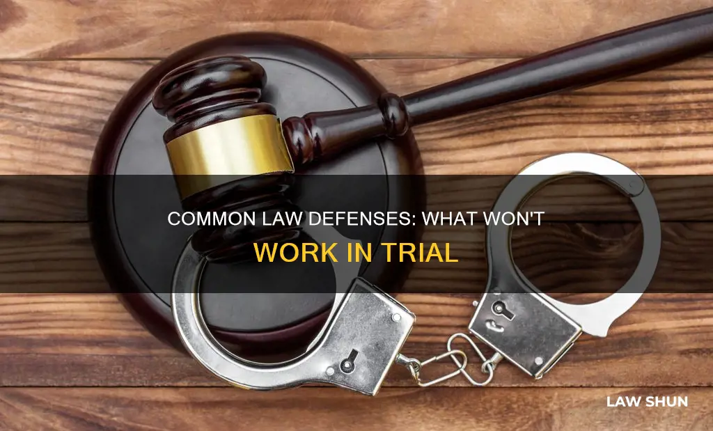which is not a common law defense used for trial