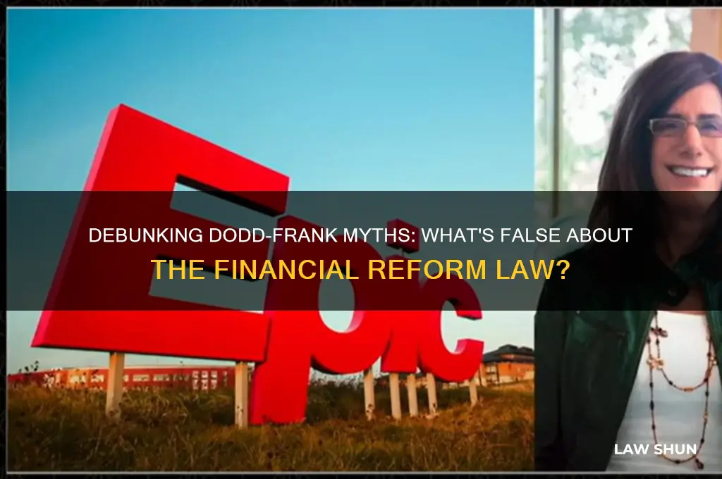 which is not true about the dodd-frank financial reform law