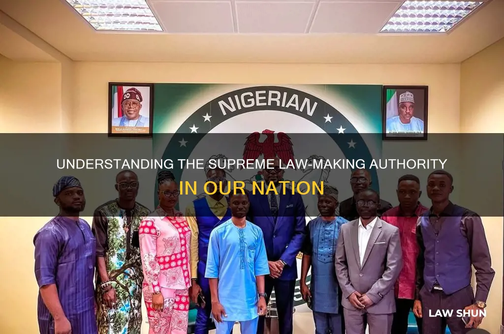 which is the highest law making body in our country