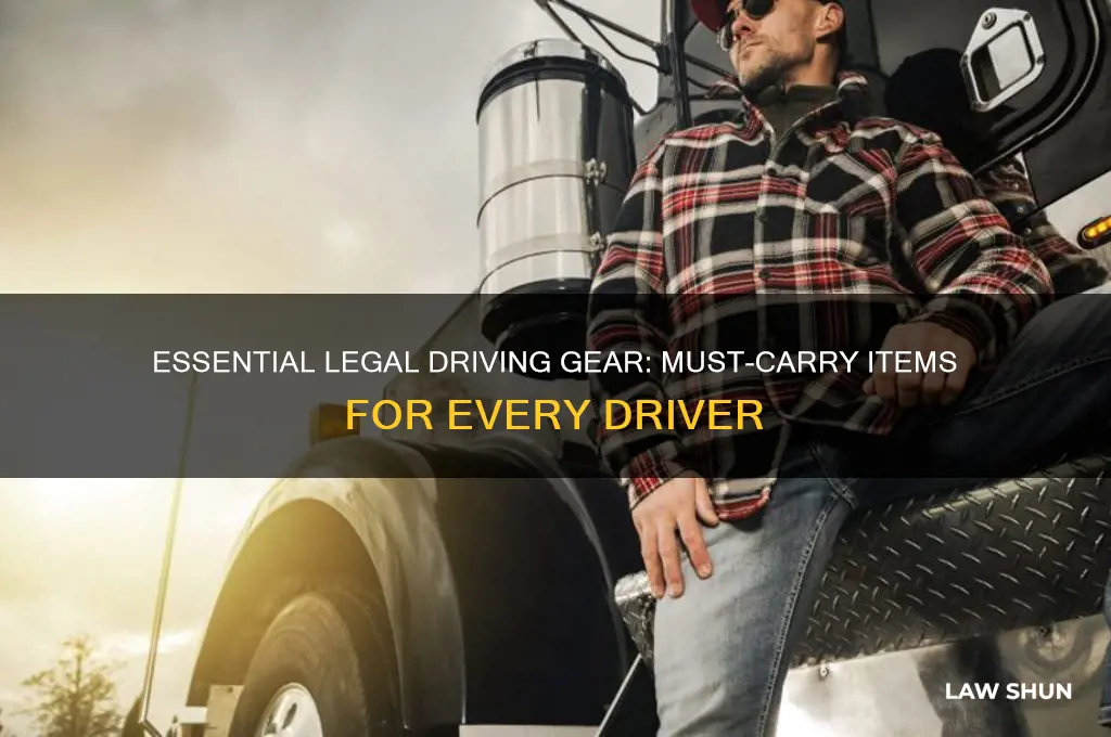 which items must be carried by law when driving