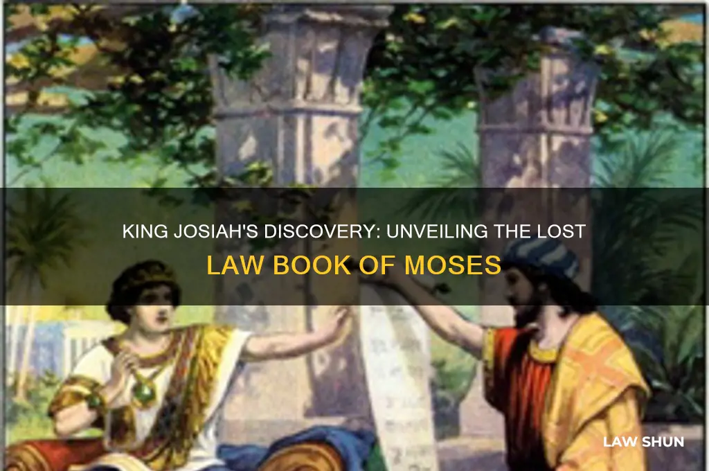 which king finds the law book of moses