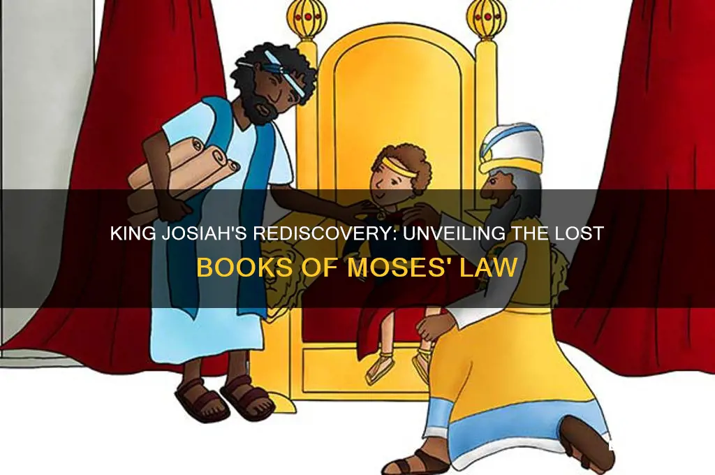 which king rediscovered the books of the law of moses