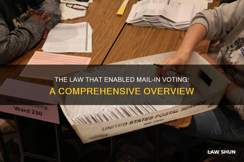which law allowed mail in votes
