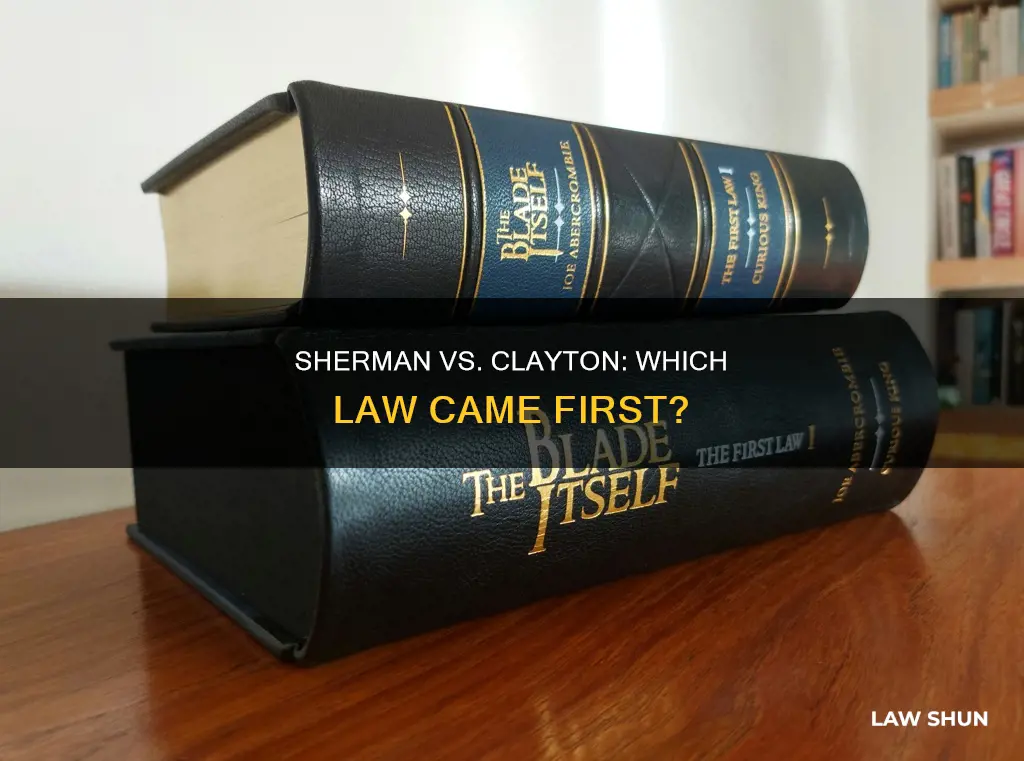 which law came first clayton or sherman