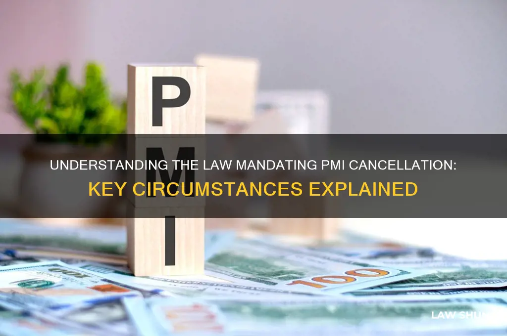 which law enacted mandatory cancellation of pmi under certain circumstances