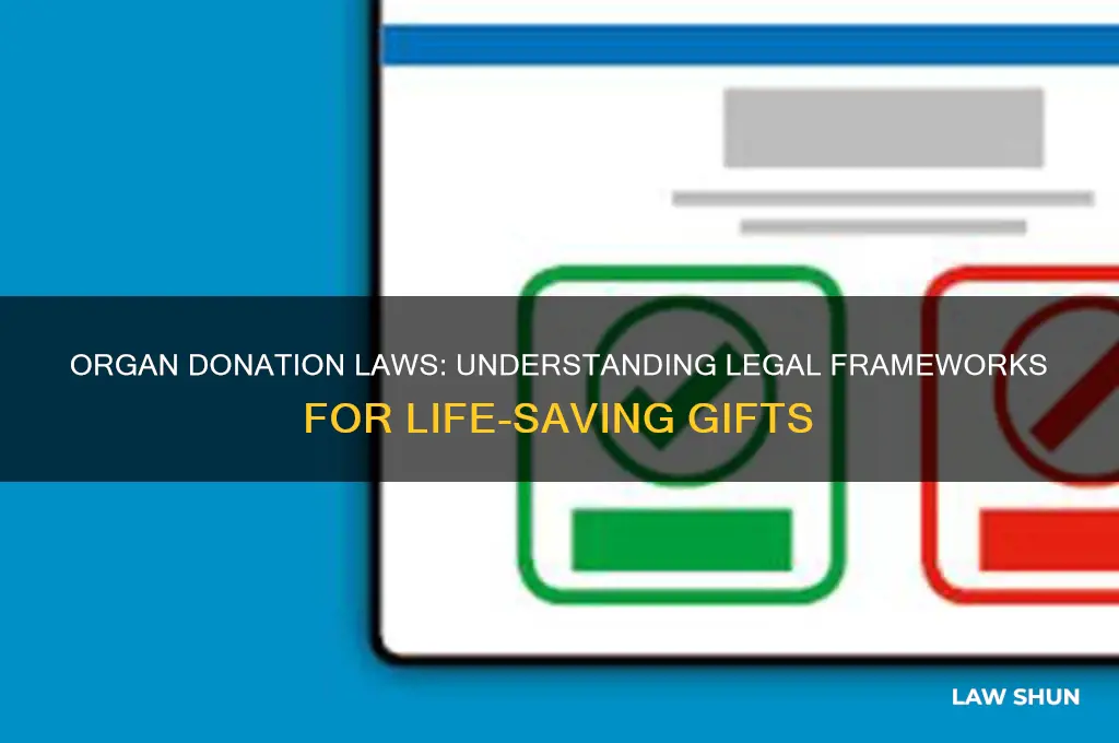 which law helps to allow for the donation of organs
