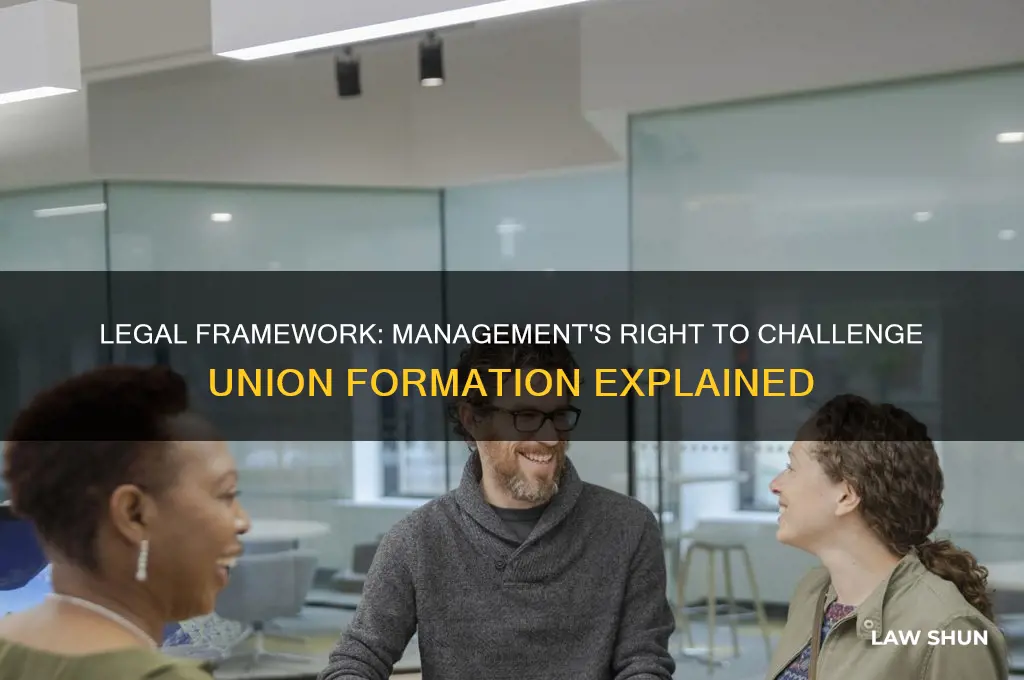 which law provides management to object the formation of unions