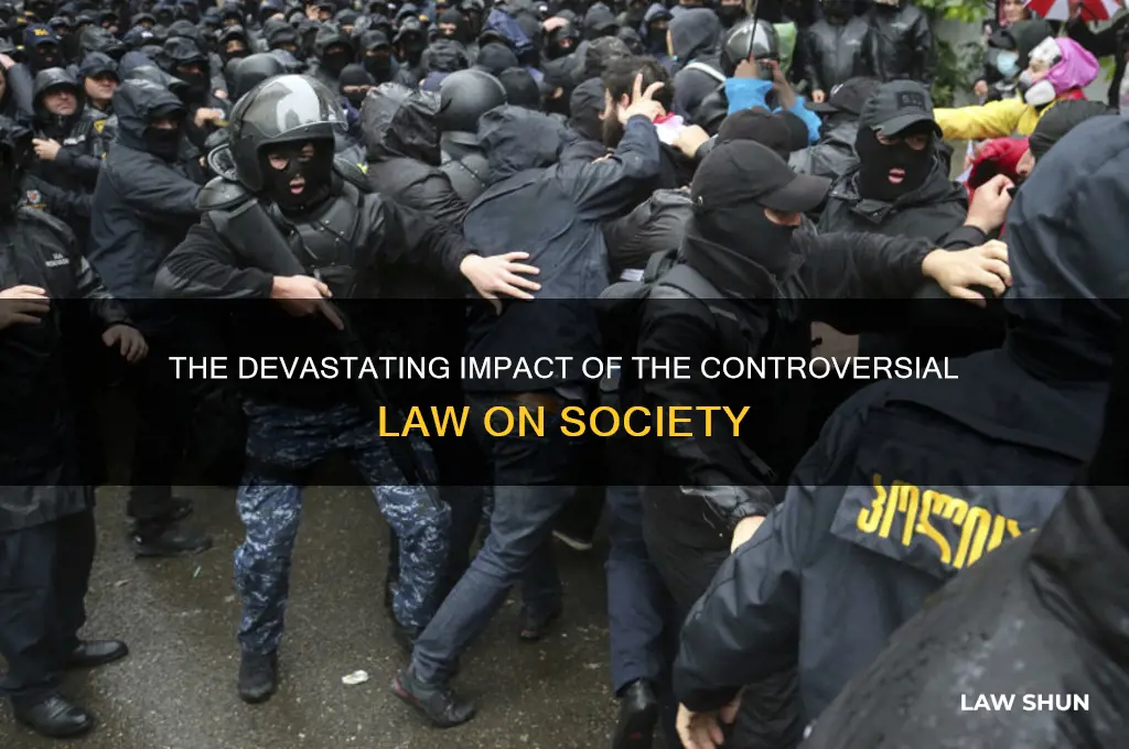 which law resulted in violence and property destruction