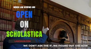 Discover Law Reviews Open for Submissions on Scholastica Today
