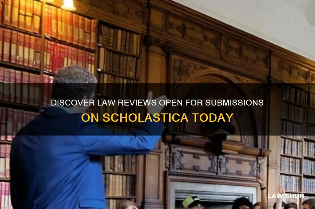 which law reviews are open on scholastica