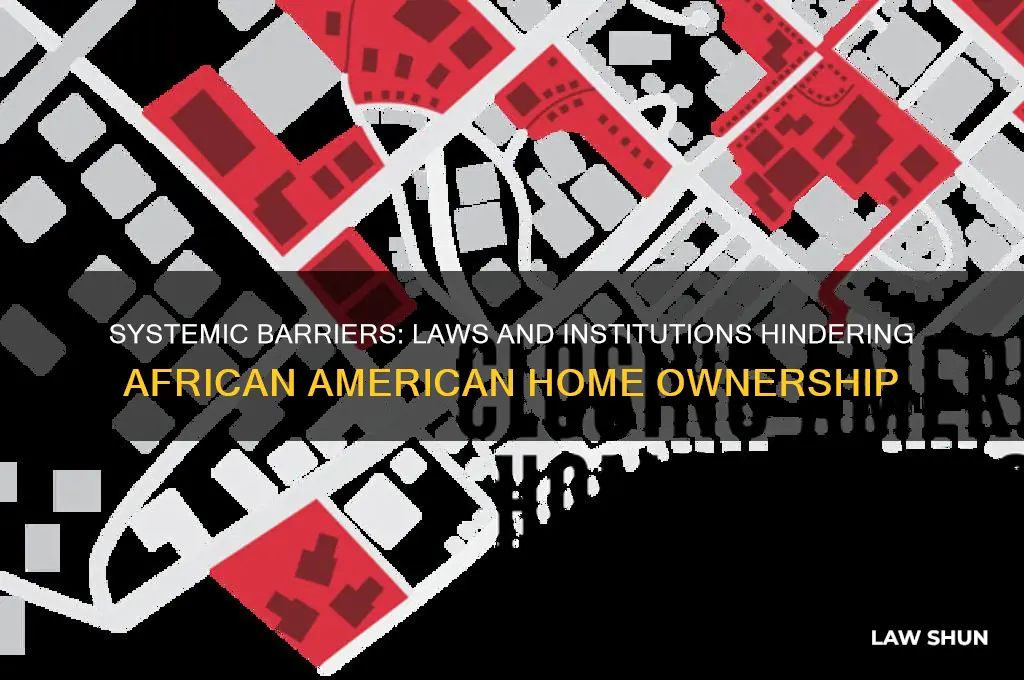 which laws and institutions have thwarted african american home ownership