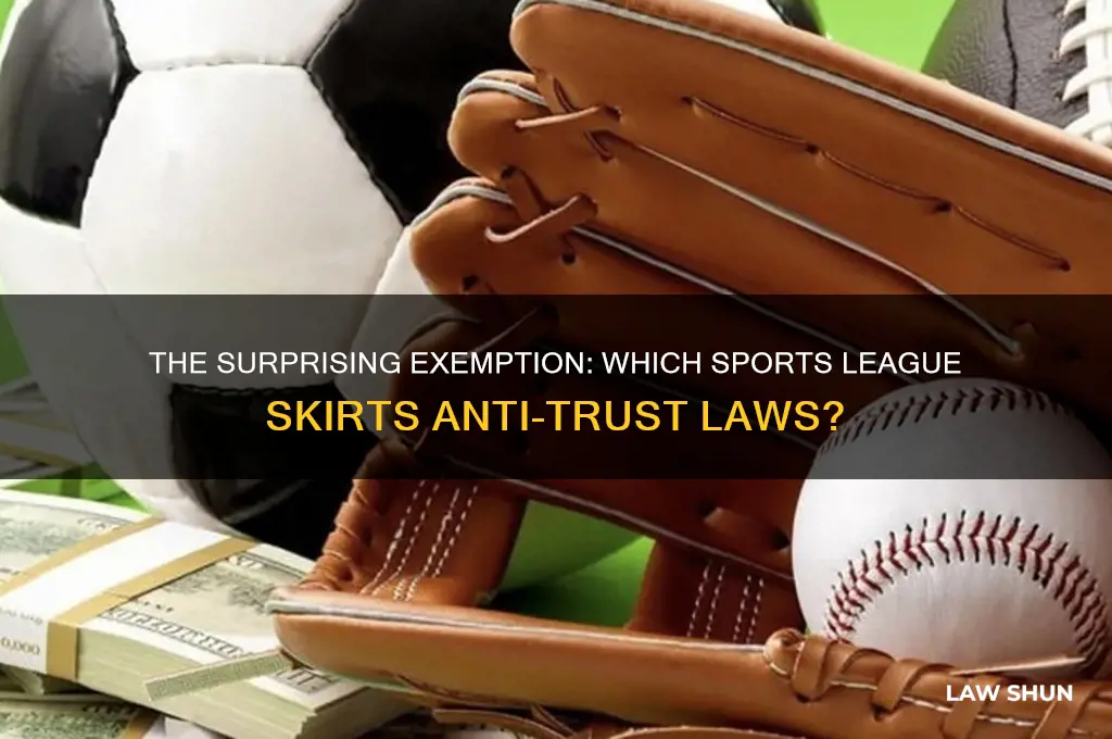 which league enjoys an exemption from anti-trust laws