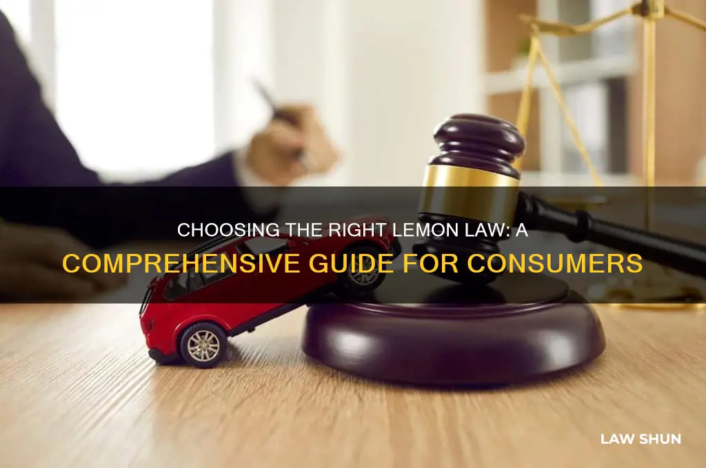 which lemon law to choose