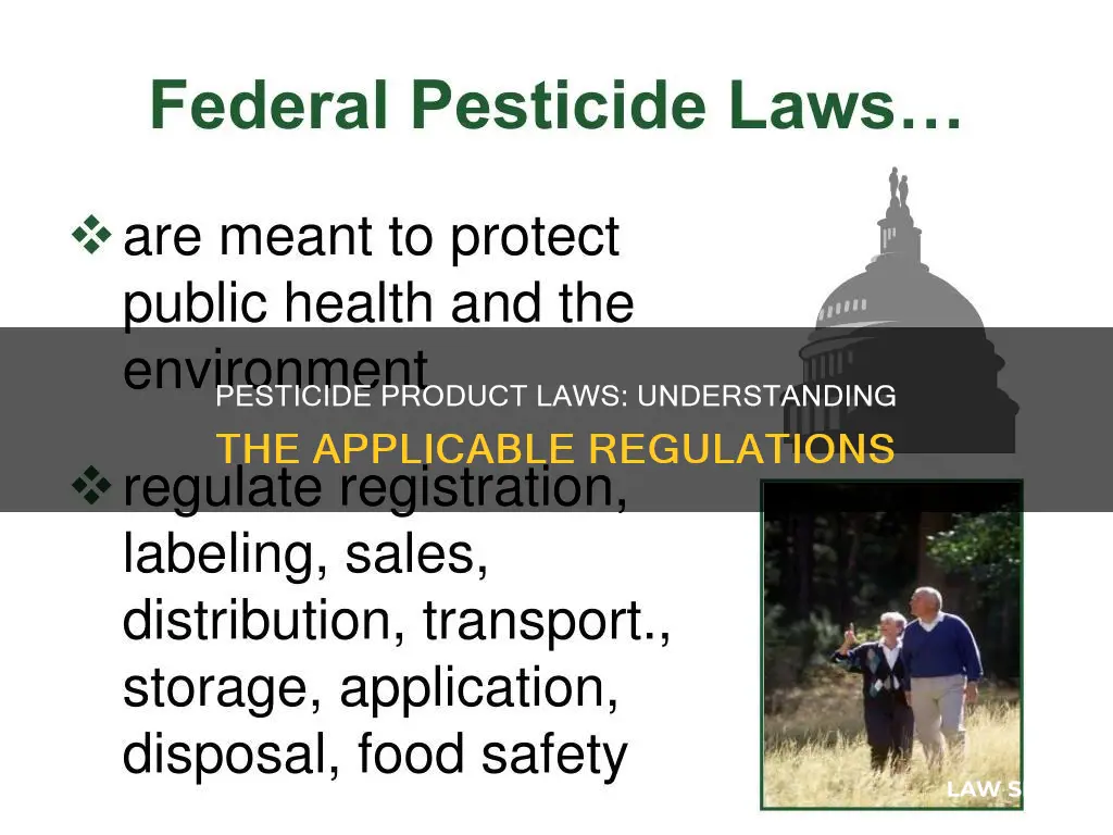 which of the following laws applies to pesticide products