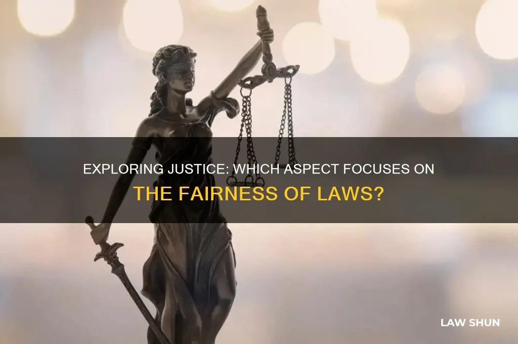 which of these is concerned with how fair laws are