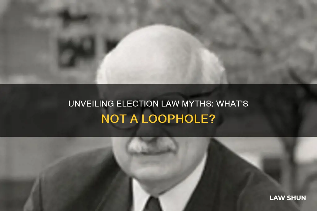 which of these is not a loophole in election laws