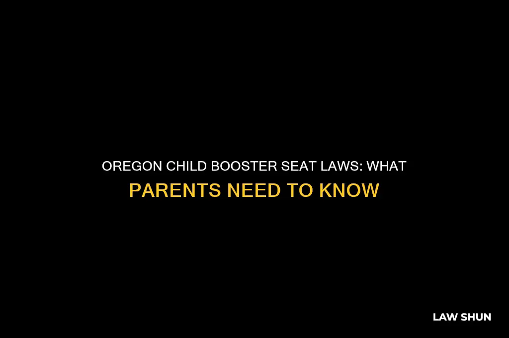 which oregon law child booster seats
