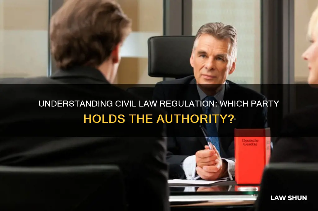 which party regulates civil laws