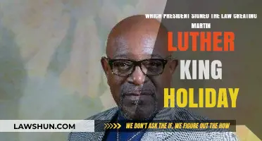 Who Signed Martin Luther King Holiday into Law?