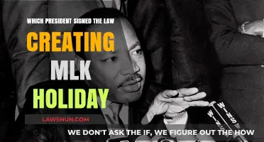 Who Signed MLK Holiday into Law?
