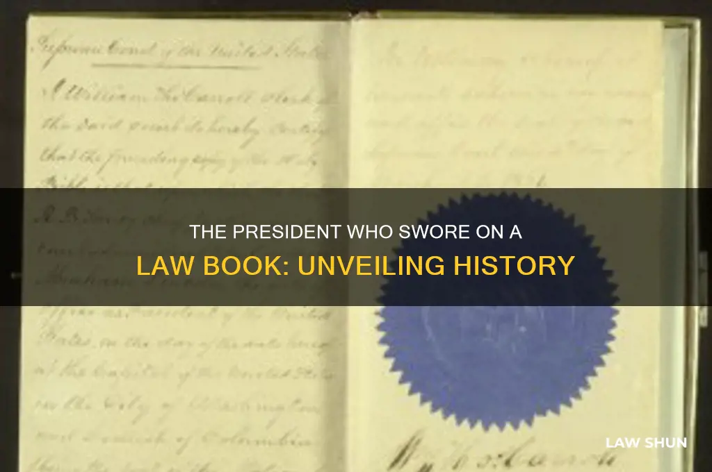 which president took his oath on a book of law