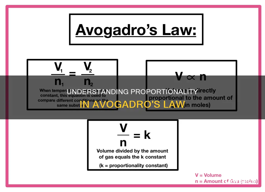 which proportionality applies to avogadro