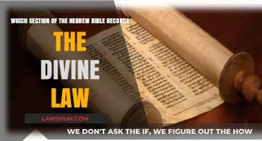 Exploring the Hebrew Bible: Where Divine Law is Recorded