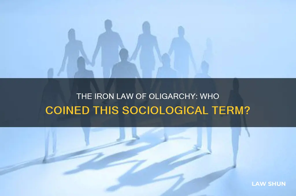 which sociologist coined the term the iron law of oligarchy