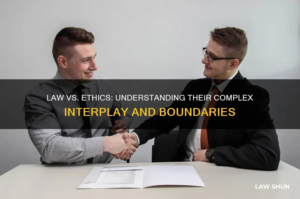 which statement accurately describes the relationship between law and ethics