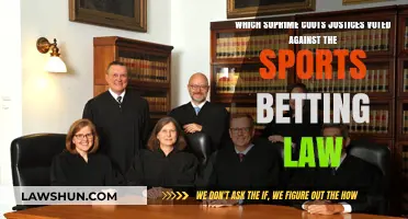 Supreme Court Justices Who Opposed the Sports Betting Law Revealed