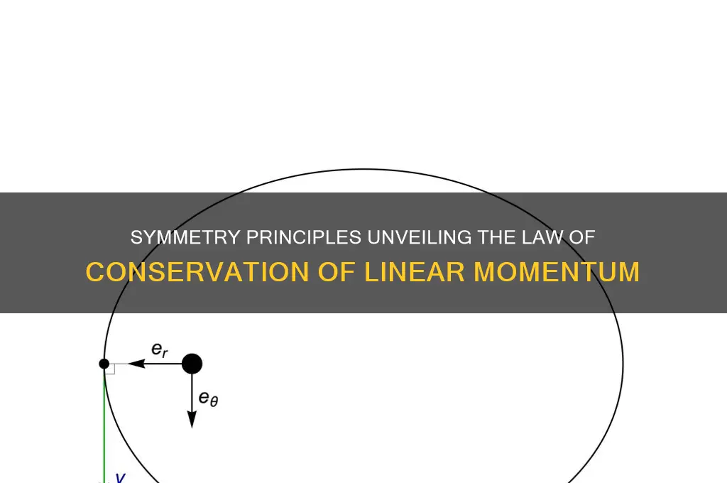 which symmetry leads to law of conservation of linear momentum