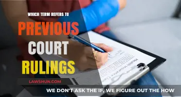 Understanding Legal Precedents: The Term for Previous Court Rulings Explained