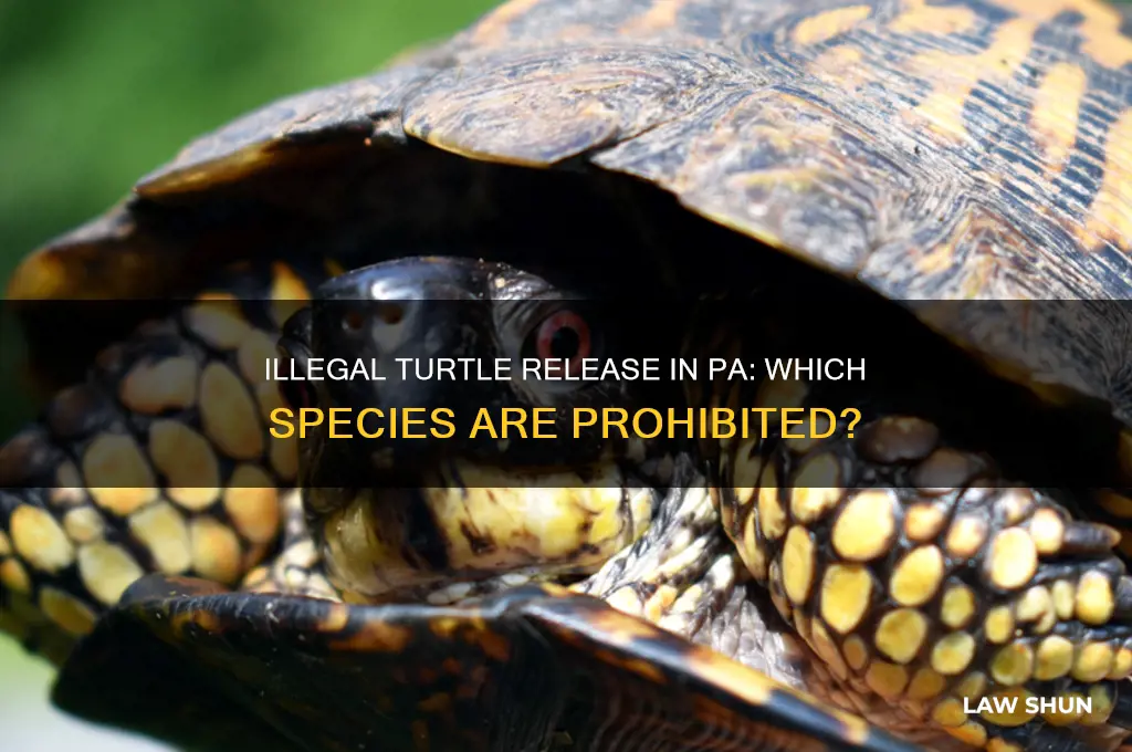 which turtle is against the law to release in pa