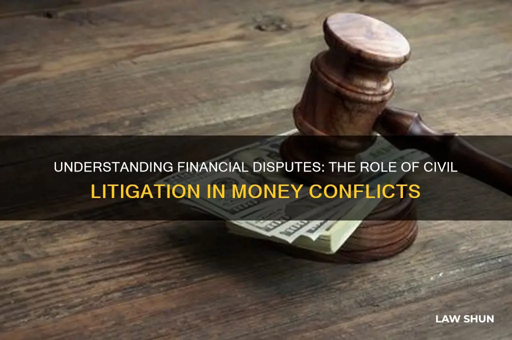 which type of law deals with disputes over money