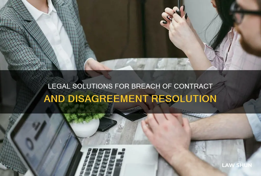 which type of law handles breaking of contracts and disagreements