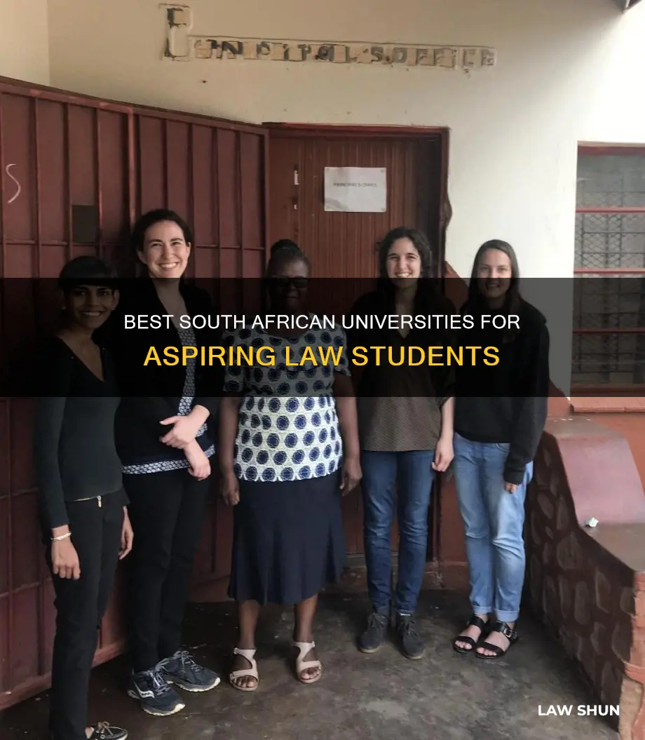 which university can i study law in south africa