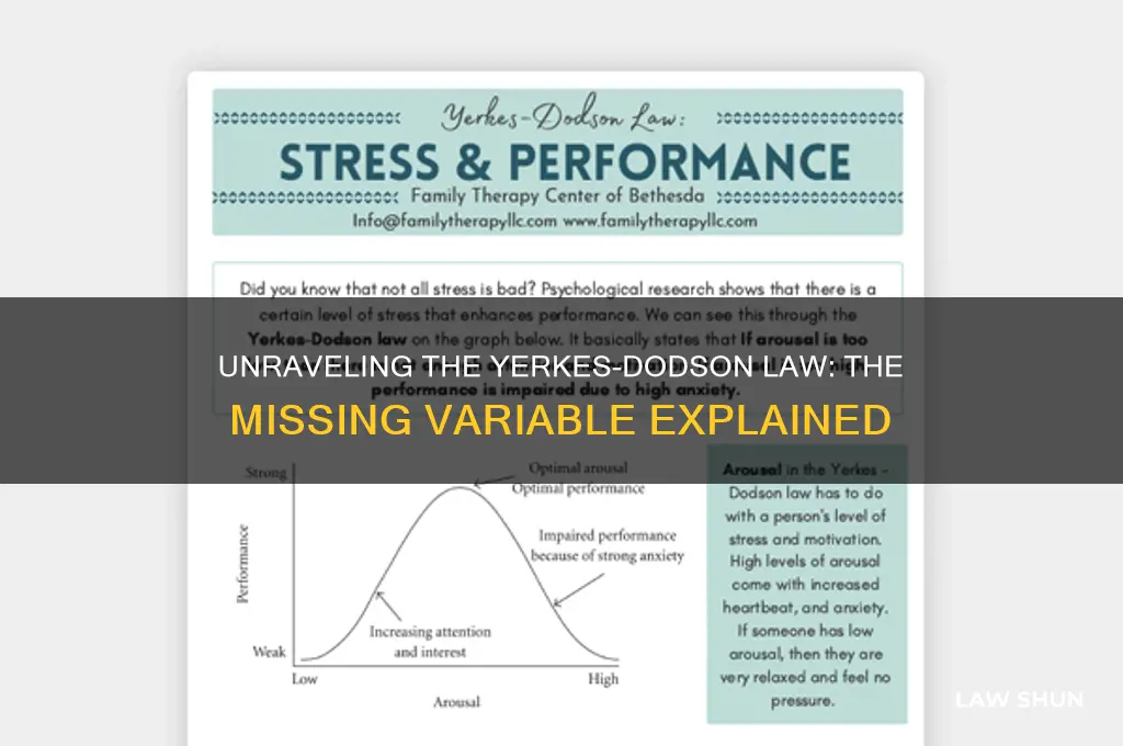 which variable is not part of the yerkes-dodson law