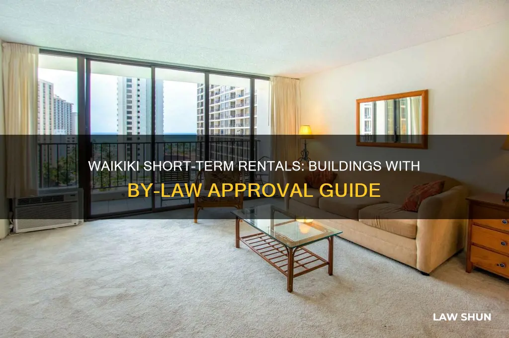 which waikiki buildings by-laws allow for short term rentals